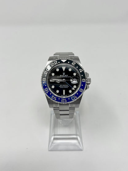 Rolex Batman Stainless Steel GMT-Master II Watch - 40 MM - Oyster Bracelet - Black Dial - 126710BLNR-0003