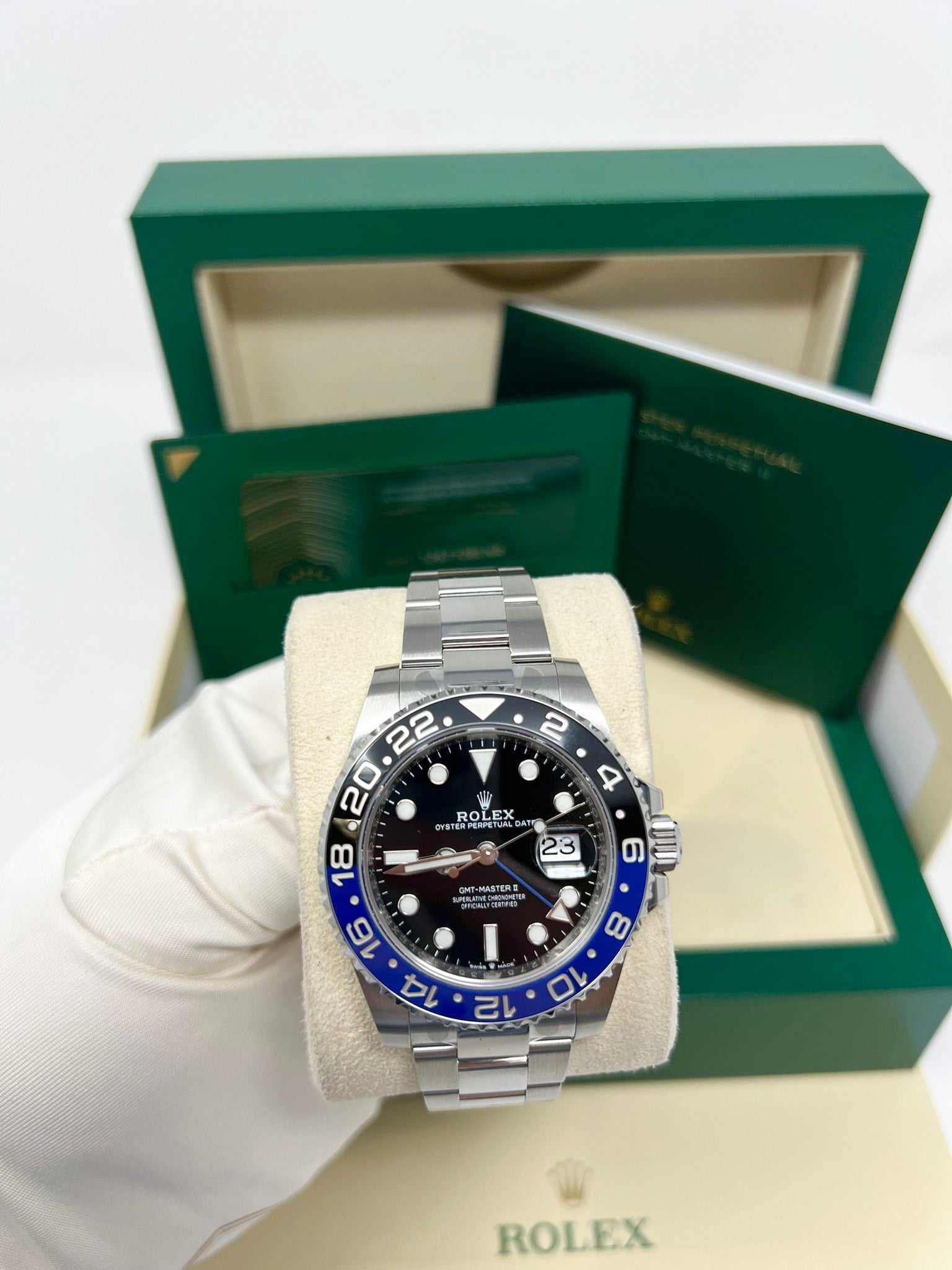 Rolex Batman Stainless Steel GMT-Master II Watch - 40 MM - Oyster Bracelet - Black Dial - 126710BLNR o