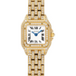 Cartier Panthére De Cartier Yellow Gold Diamond (Mini Model) 25 MM - Yellow Gold Diamond Bracelet - Yellow Gold Diamond Bezel - White Dial - HPI01552