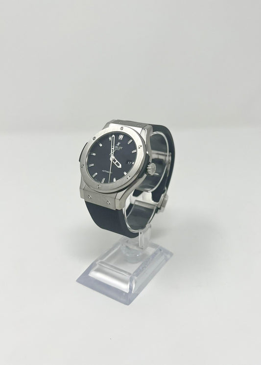 Hublot Classic Fusion Titanium 42 MM - Black Rubber Strap - Black Dial - 542.NX.1170.RX