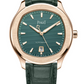 Piaget Polo - Rose Gold 42 MM - Green Leather Strap - Green Dial - Rose Gold Bezel - G0A47010