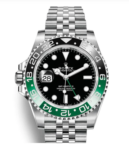 Rolex Sprite Stainless Steel GMT-Master II Watch - 40 MM - Jubilee Bracelet - Black Dial - 126720VTNR-0002