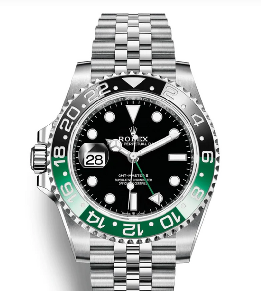 Rolex Sprite Stainless Steel GMT-Master II Watch - 40 MM - Jubilee Bracelet - Black Dial - 126720VTNR