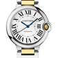 Cartier Ballon Bleu Stainless Steel 36 MM - Stainless Steel & Yellow Gold Bracelet - White Dial - W2BB0030