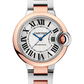 Cartier Ballon Bleu Rose Gold and Stainless Steel 33 MM - Rose Gold and Stainless Steel Bracelet - White Dial - W2BB0032