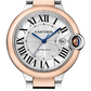 Cartier Ballon Bleu Rose Gold and Stainless Steel 42 MM - Rose Gold and Stainless Steel Bracelet - White Dial - W2BB0034