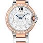Cartier Ballon Bleu Rose Gold and Stainless Steel 36 MM - Rose Gold and Stainless Steel Bracelet - White Diamond Dial - W3BB0024