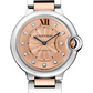Cartier Ballon Bleu Rose Gold and Stainless Steel 36 MM - Rose Gold and Stainless Steel Bracelet - Pink Diamond Dial - WE902054