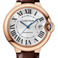 Cartier Ballon Bleu Pink Gold 40 MM - Brown Leather Strap - White Dial - WGBB0035