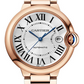 Cartier Ballon Bleu Rose Gold 40 MM - Rose Gold Bracelet - Silver Dial - WGBB0039