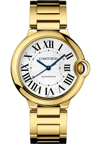 Cartier Ballon Bleu Yellow Gold 36 MM - Yellow Gold Bracelet - White Dial - WGBB0046