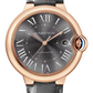 Cartier Ballon Bleu Pink Gold 40 MM - Black Leather Strap - Black Dial - WGBB0050