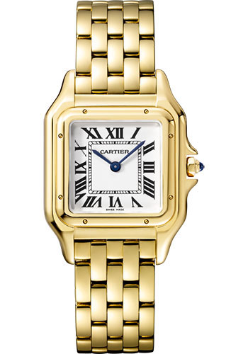 Cartier Panthére De Cartier Yellow Gold 27 MM - Yellow Gold Bracelet - Yellow Gold Bezel - White Dial - WGPN0009