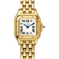 Cartier Panthére De Cartier Yellow Gold (Mini Model) 25 MM - Yellow Gold Bracelet - Yellow Gold Bezel - White Dial - WGPN0016