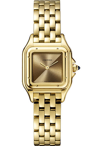 Cartier Panthére De Cartier Yellow Gold (Small Model) 22 MM - Yellow Gold Bracelet - Yellow Gold Bezel - Golden Dial - WGPN0031