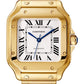 Cartier Santos de Cartier Yellow Gold 35.1 MM (Medium Model) - Yellow Gold Bracelet - White Dial - WGSA0030