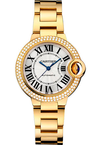 Cartier Ballon Bleu Yellow Gold 33 MM - Yellow Gold Bracelet - White Dial - WJBB0002