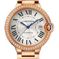 Cartier Ballon Bleu Rose Gold 40 MM - Rose Gold Bracelet - Silver Dial - WJBB0057