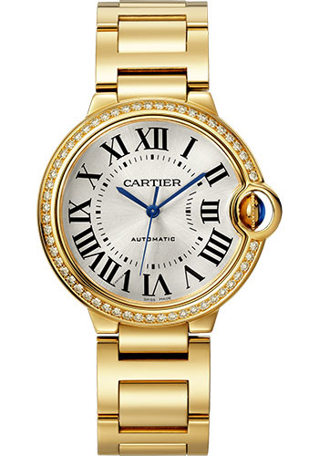 Cartier Ballon Bleu Yellow Gold 36 MM - Yellow Gold Bracelet - White Dial - WJBB0070