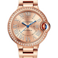 Cartier Ballon Bleu Rose Gold 33 MM - Rose Gold Bracelet - Sunray Dial - WJBB0077