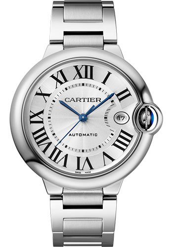 Cartier Ballon Bleu Stainless Steel 40 MM - Stainless Steel Bracelet - White Dial - WSBB0040