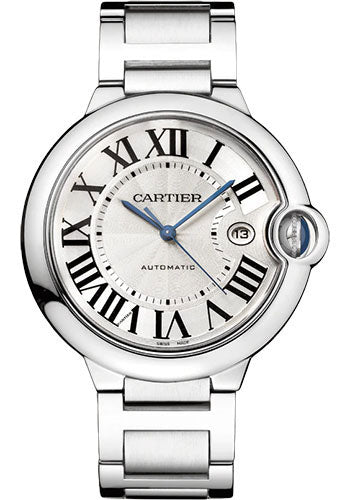 Cartier Ballon Bleu Stainless Steel 42 MM - Stainless Steel Bracelet - White Dial - WSBB0049