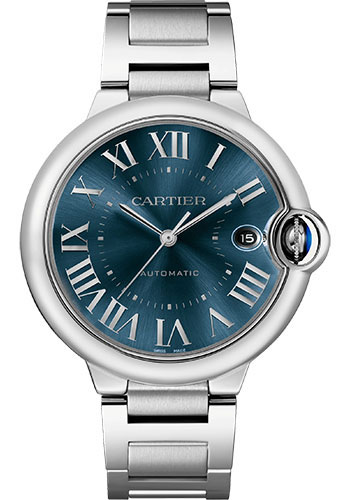 Cartier Ballon Bleu Stainless Steel 40 MM - Stainless Steel Bracelet - Blue Dial - WSBB0061