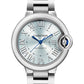Cartier Ballon Bleu Stainless Steel 33 MM - Stainless Steel Bracelet - Blue Silvered Sunray Dial - WSBB0062