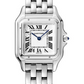 Cartier Panthére De Cartier Stainless Steel (Medium Model ) 27 mm x 37 mm - Stainless Steel Bracelet - Stainless Steel Bezel - White Dial - WSPN0007
