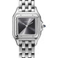 Cartier Panthére De Cartier Stainless Steel (Small Model) 22 MM - Stainless Steel Bracelet - Stainless Steel Bezel - Black Dial - WSPN0010