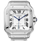 Cartier Santos de Cartier Stainless Steel 39.8 MM (Large Model) - Stainless Steel Bracelet - White Dial - WSSA0018