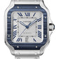 Cartier Santos de Cartier Stainless Steel 39.8 MM (Large Model) - Stainless Steel Bracelet - White Dial - WSSA0047