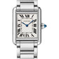 Cartier Tank Stainless Steel (Medium Model) 29 MM - Stainless Steel Bracelet - Stainless Steel Bezel - Silver Dial - WSTA0051