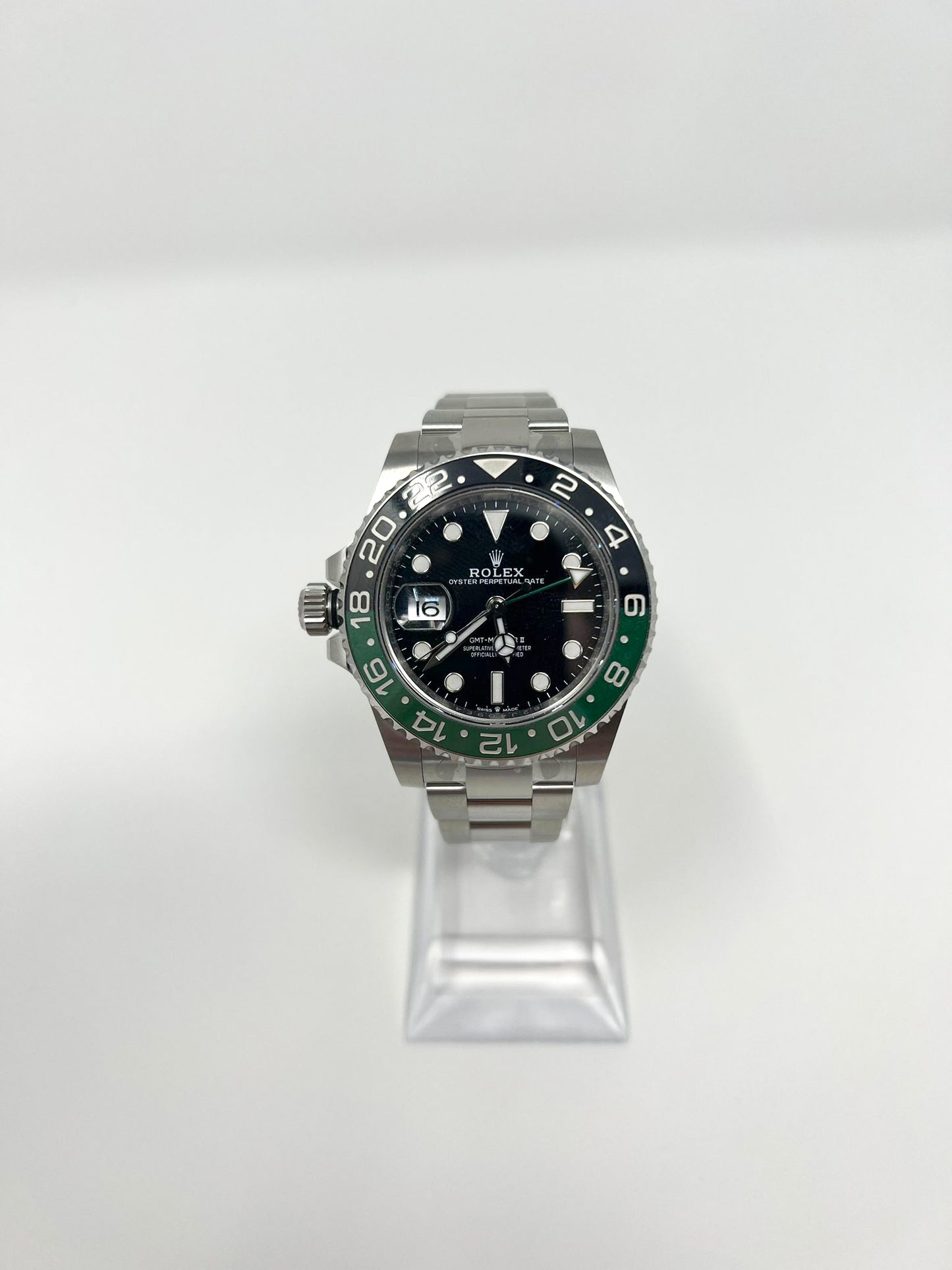 Rolex Sprite Stainless Steel GMT-Master II Watch - 40 MM - Oyster Bracelet - Black Dial - 126720VTNR-0001