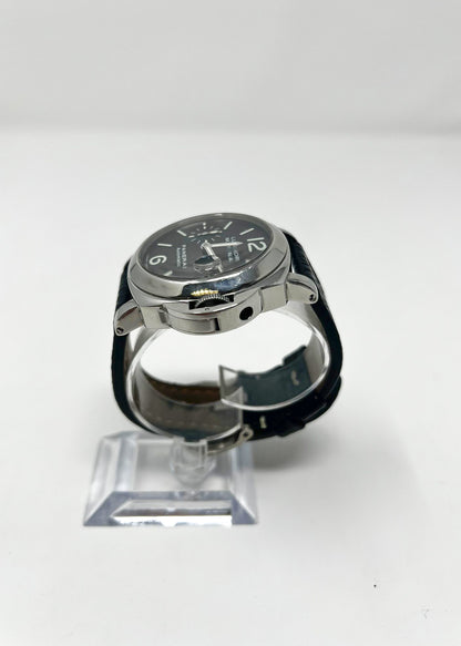 Panerai Luminor Stainless Steel 44 MM - Black Leather Strap - Black Dial - PAM6553