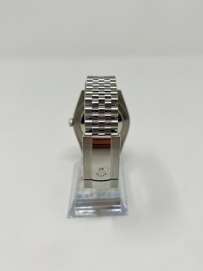 Rolex Stainless Steel and White Gold Datejust 41 Date Watch - 41 MM - Jubilee Bracelet - Fluted Bezel - Dark Rhodium Dial - 126334-0014