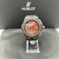 Hublot Big Bang Ferrari Carbon Red Magic 45 MM - Black Leather Strap  - Red Skeleton Dial - 401.QX.0123.VR