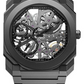 Bvlgari Octo Roma - 40 MM - Black Ceramic - Black Skeleton Dial - 103126 nyc watcher nyc watches