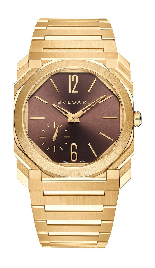 Bvlgari Octo Finissimo - Yellow Gold 40 MM - Yellow Gold Bracelet - Brown Dial - Yellow Gold Bezel - 103717