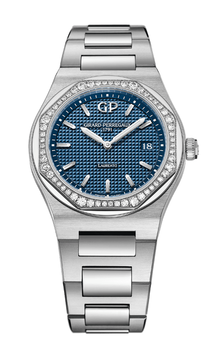 Girard-Perregaux Laureato Stainless Steel 34 MM - Stainless Steel Bracelet - Blue Dial - 80189D11A431-11A