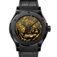 Hublot Classic Fusion Gold Crystal Ceramic 42 MM - Black Leather Strap - Black Dial - 542.CX.0660.LR