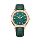 Piaget Polo - Rose Gold 42 MM - Green Leather Strap - Green Dial - Rose Gold Bezel - G0A47010