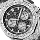 Audemars Piguet Royal Oak Offshore White Gold Diamond Selfwinding Chronograph 43 MM - Black Rubber Strap - Black Dial - 26425BC.ZZ.D002CA.01