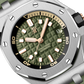 Audemars Piguet Royal Oak Offshore Stainless Steel Diver 42 MM - Khaki Green Rubber Strap - Khaki Green Dial - 15720ST.OO.A052CA.01
