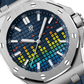 Audemars Piguet Royal Oak Offshore Titanium Selfwinding Music Edition 43 MM - Blue Rubber Strap - Blue Dial - 15600TI.OO.A343CA.01