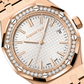 Audemars Piguet Royal Oak Pink Gold Selfwinding 37 MM - Pink Gold Bracelet - Silver Dial - 15551OR.ZZ.1356OR.01