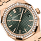 Audemars Piguet Royal Oak Pink Gold Selfwinding 37 MM - Pink Gold Bracelet - Khaki Green Dial - 15551OR.ZZ.1356OR.03