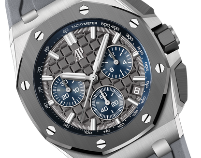 Audemars Piguet Royal Oak Offshore Titanium Selfwinding Chronograph 43 MM - Grey Rubber Strap - Grey Dial - 26420IO.OO.A009CA.01