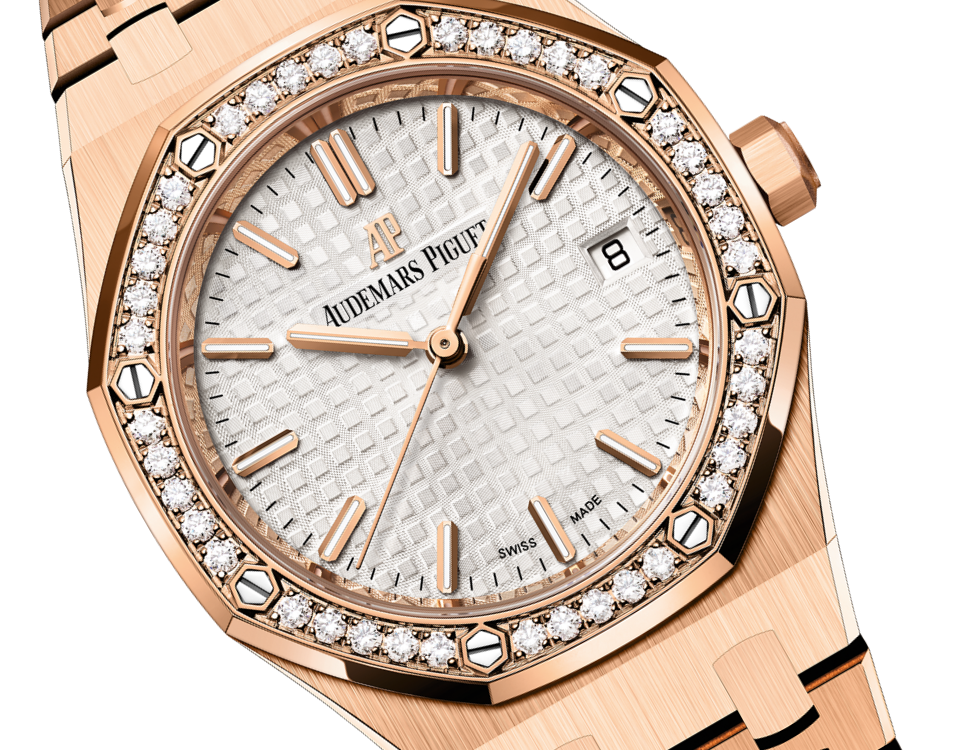 Audemars Piguet Royal Oak Pink Gold Selfwinding 34 MM - Pink Gold Bracelet - Silver Dial - 77351OR.ZZ.1261OR.01