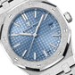 Audemars Piguet Royal Oak Frosted White Gold Selfwinding 34 MM - White Gold Bracelet - Light Blue Dial - 77353BC.GG.1263BC.01
